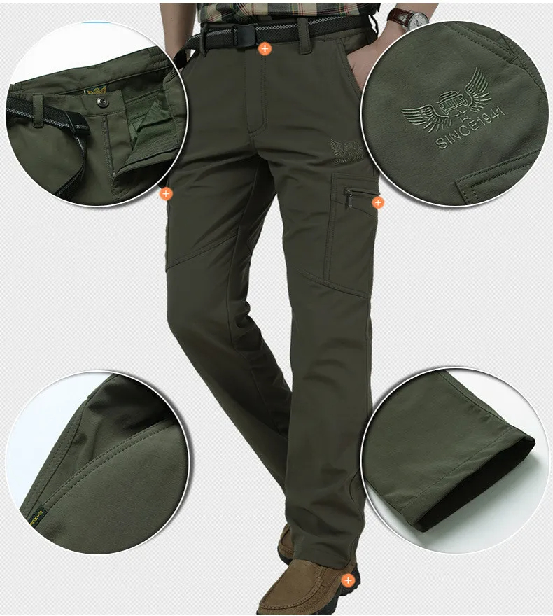 الشتاء السراويل السميكة الرجال - مراجعة Fishing Pants Waterproof وسعره