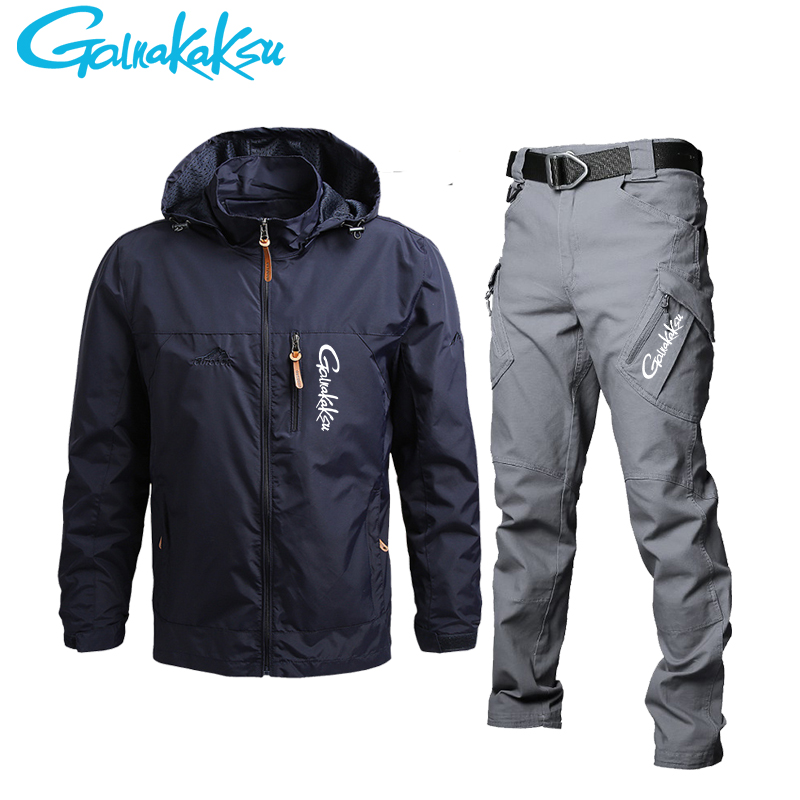 سترة وسراويل للرجال مضادة للما - مراجعة Fishing Rain Suit وسعره