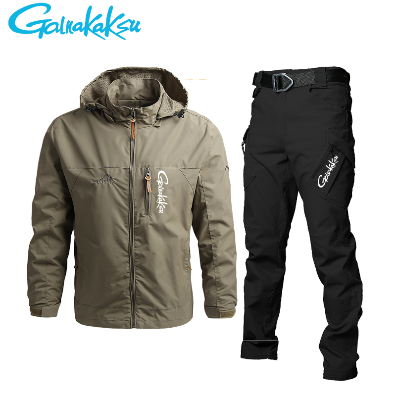 سترة وسراويل للرجال مضادة للما - مراجعة Fishing Rain Suit وسعره