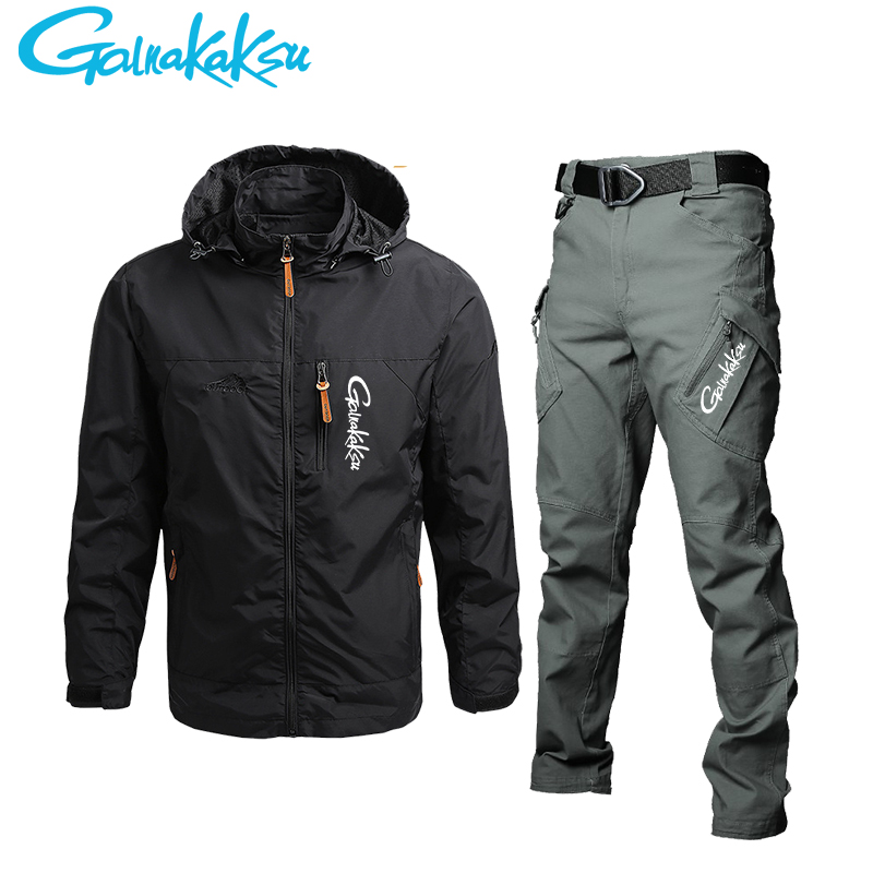 سترة وسراويل للرجال مضادة للما - مراجعة Fishing Rain Suit وسعره