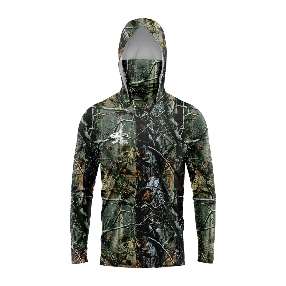 هودي صيد للرجال بتصميم مموه لل - مراجعة Fishing Shirt Uv Protection وسعره