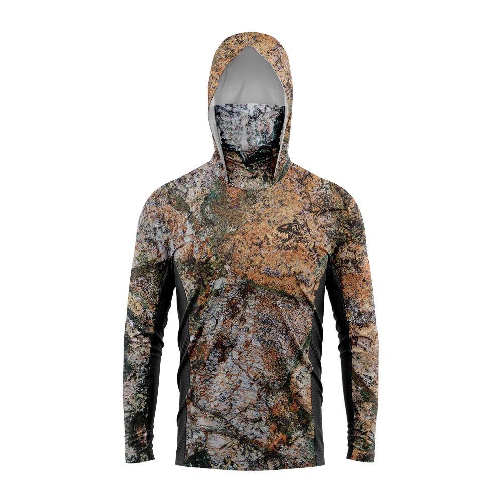 هودي صيد للرجال بتصميم مموه لل - مراجعة Fishing Shirt Uv Protection وسعره