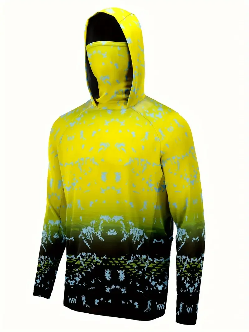 قميص صيد بغطاء للرأس للرجال، م - مراجعة Fishing Shirt Uv Protection وسعره