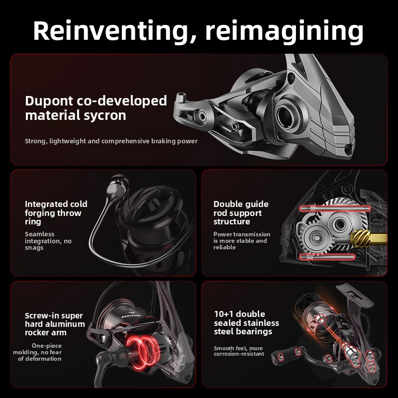 بكرة صيد خفيفة الوزن من نوع 
